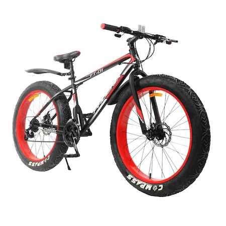 Bicicleta Fat Bike 26 inch PHOENIX, cadru otel, 21 viteze, schimbator Shimano, roti 4"